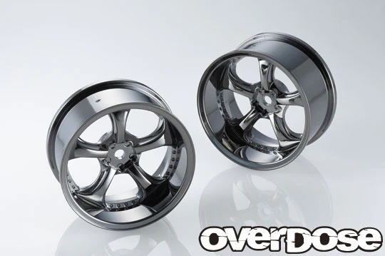 Work VS-KF (Black Metal Chrome) 5mm - 7mm 1/10 WHEELS Rims [Overdose] OD2726B OD2728B VSKF - Image 4